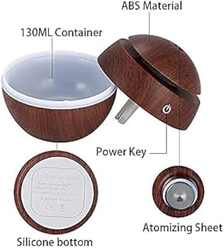 usb diffuser αρωματοδιαχυτής με led