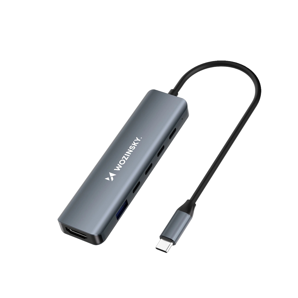 Wozinsky WHBC10Y4S USB-C Docking Station με HDMI 4K PD Γκρι