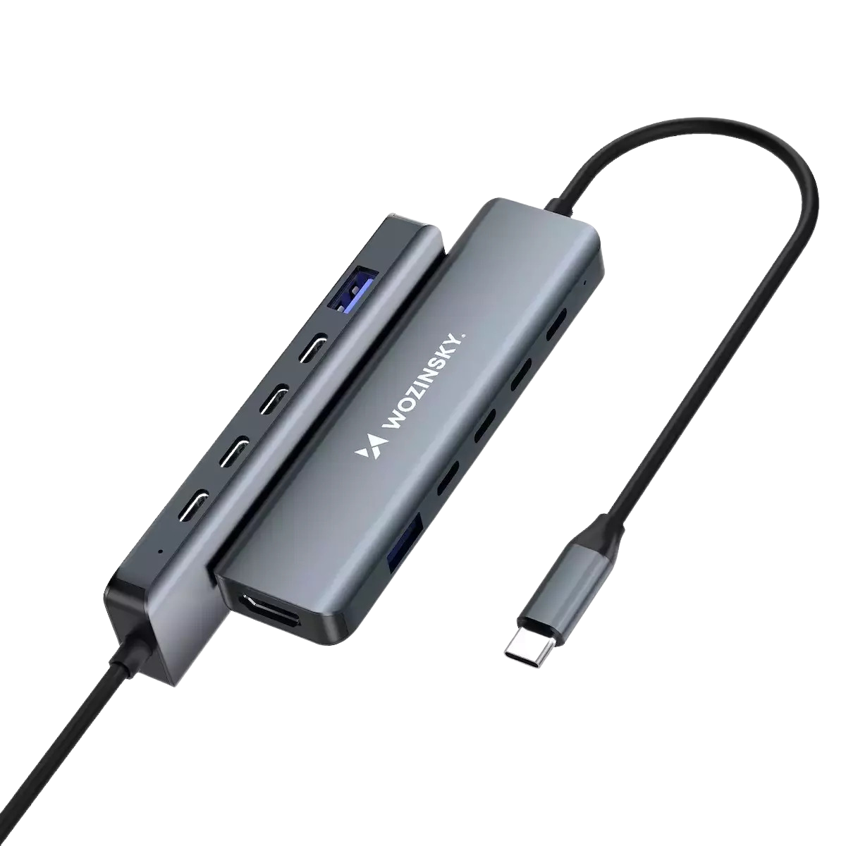 Wozinsky WHBC10Y4S USB-C Docking Station με HDMI 4K PD Γκρι