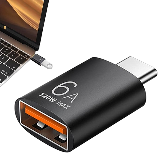Cantell 6A USB-C male to USB-A female OTG converter