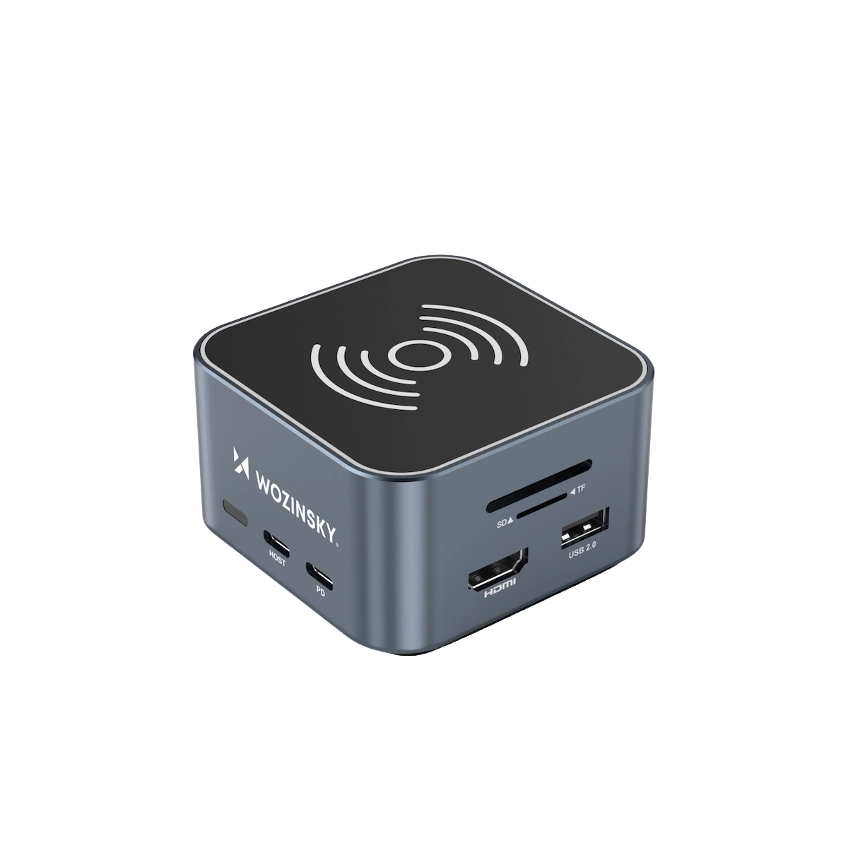 Wozinsky WHBC09Y8S USB-C Docking Station με HDMI 4K PD Ethernet Γκρι
