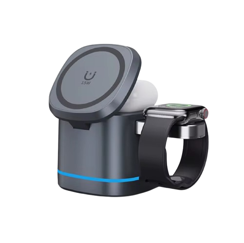 ασύρματος φορτιστής 3 σε 1 κινητό apple watch airpods