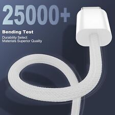 USB-C - USB-C Cable 60W Fast Charging Braided White 1m