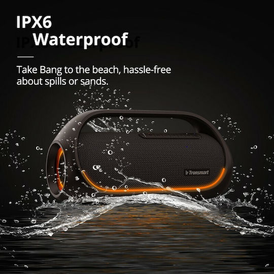 Tronsmart Bang Φορητό Ηχείο 60W με Διάρκεια Μπαταρίας έως 15 ώρες Μαύρο