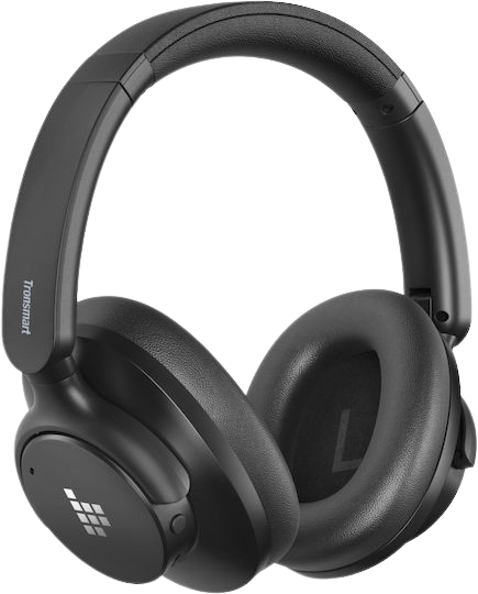 Tronsmart Sounfii Q20S Ασύρματα / Ενσύρματα Over Ear Ακουστικά με 60 ώρες Λειτουργίας Μαύρα