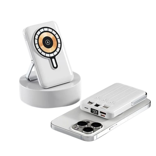 MagSafe Powerbank 10000mAh – PD 22.5W Fast Charge with 4 Built-in Cables