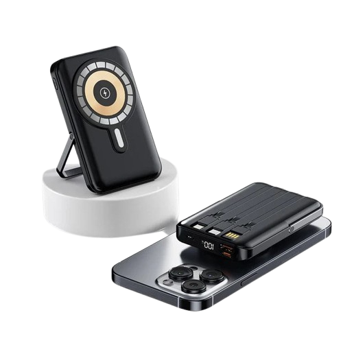 MagSafe Powerbank 10000mAh – PD 22.5W Fast Charge with 4 Built-in Cables