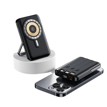 MagSafe Powerbank 10000mAh – PD 22.5W Fast Charge with 4 Built-in Cables