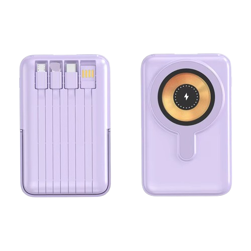 MagSafe Powerbank 10000mAh – PD 22.5W Fast Charge with 4 Built-in Cables