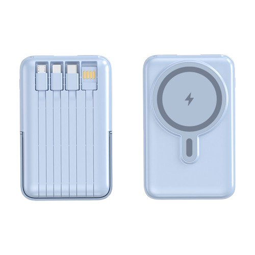 MagSafe Powerbank 10000mAh – PD 22.5W Fast Charge with 4 Built-in Cables