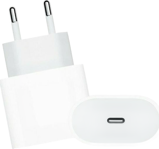 Wireless Charger with USB-C Port 20W White
