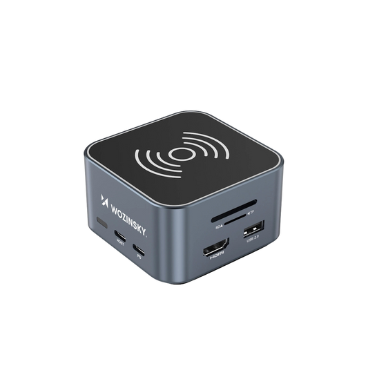 Wozinsky WHBC09Y8S USB-C Docking Station με HDMI 4K PD Ethernet Γκρι