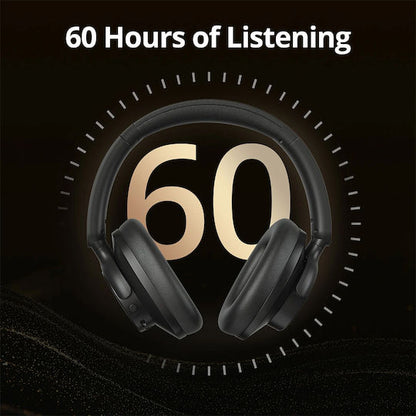 Tronsmart Sounfii Q20S Ασύρματα / Ενσύρματα Over Ear Ακουστικά με 60 ώρες Λειτουργίας Μαύρα